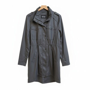 Badgley Mischka Dakota Water Resistant Anorak Jacket Eden Size Large Dark Gray